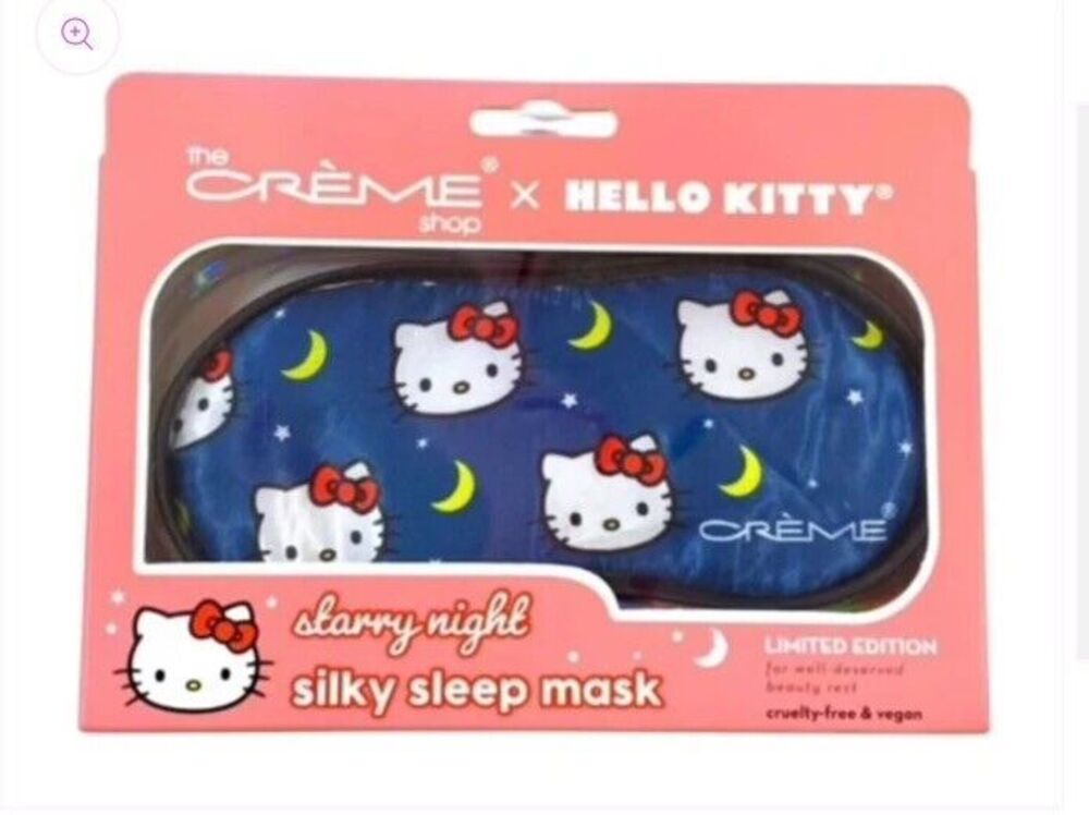 crème shop hello kitty starry night silky sleep mask limited edition